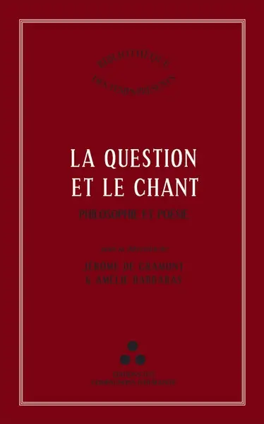 La question et le chant : philosophie et poésie