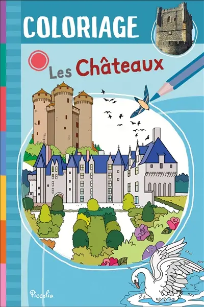 Les châteaux : coloriage