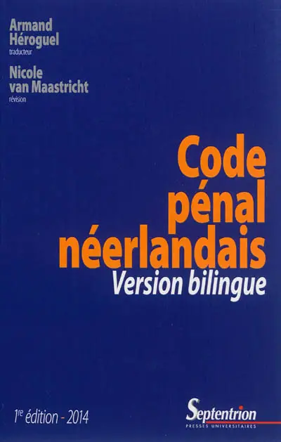 Code pénal néerlandais : version bilingue
