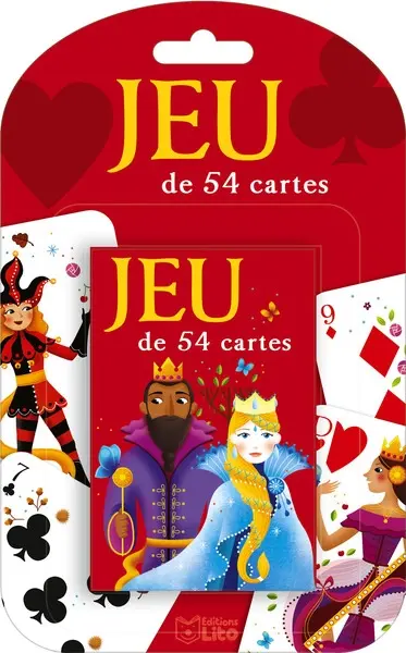 Jeu de 54 cartes : rouge
