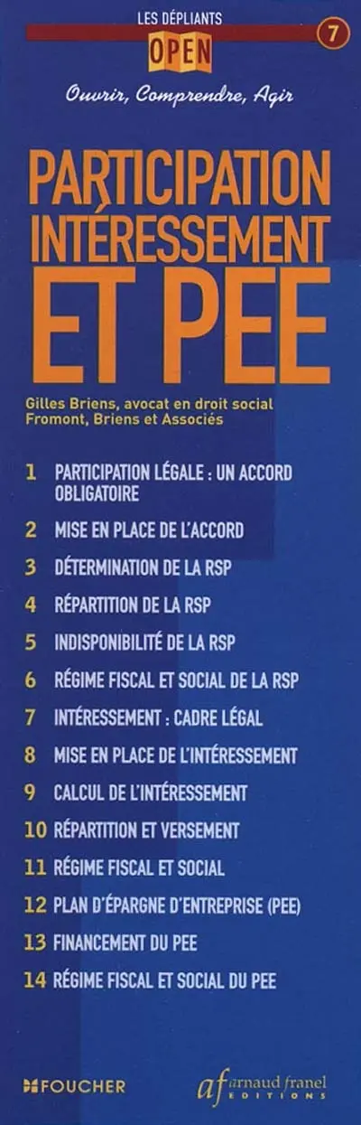 Participation, intéressement et PEE