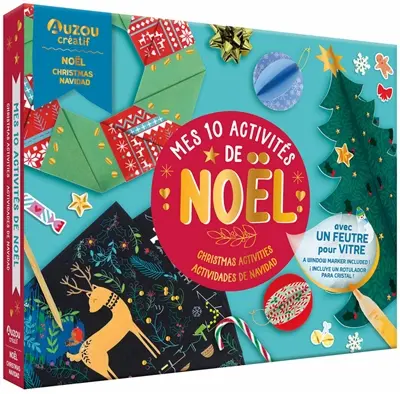 Mes 10 activités de Noël. Christmas activities. Actividades de Navidad
