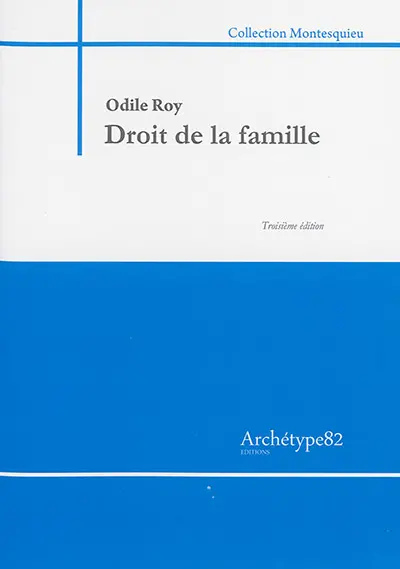 Droit de la famille 2016