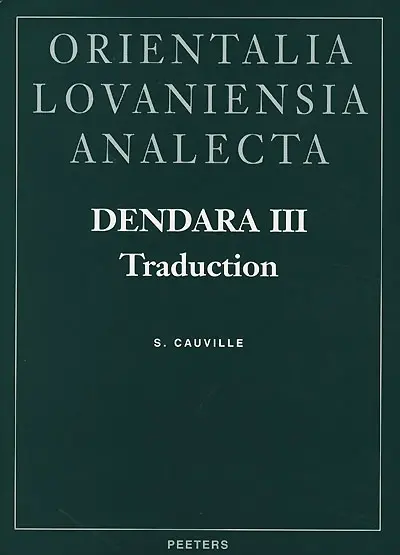 Dendara, le temple d'Isis. Vol. 3