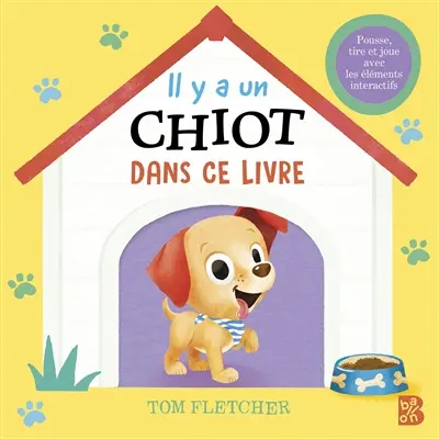 Il y a un chiot dans ce livre
