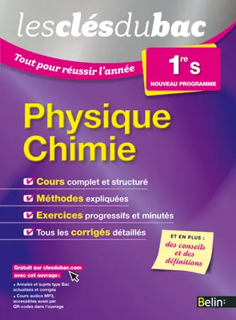 Physique chimie 1re S : nouveau programme