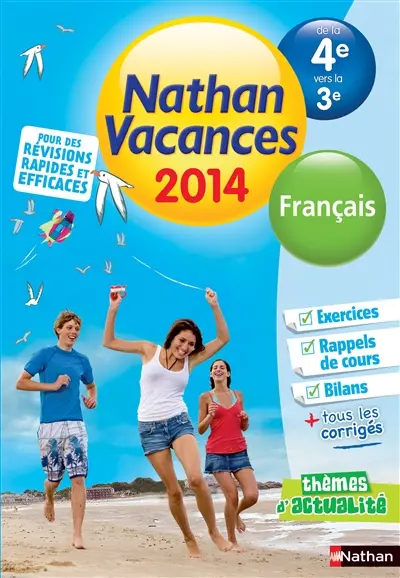 Nathan vacances 2014, de la 4e vers la 3e : français