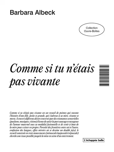 Comme si tu n'étais pas vivante