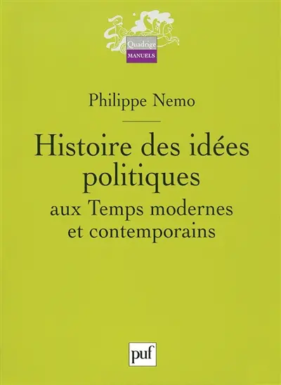 Histoire des idées politiques aux temps modernes et contemporains