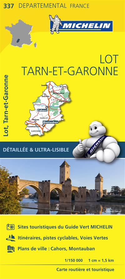 CARTE DEPARTEMENTALE LOT, TARN-ET-GARONNE