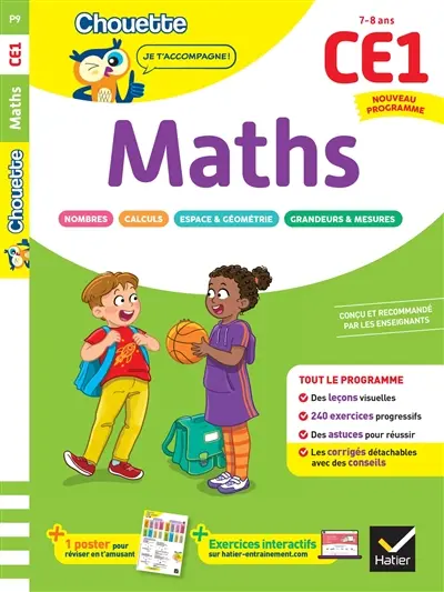Maths CE1, 7-8 ans : nouveau programme