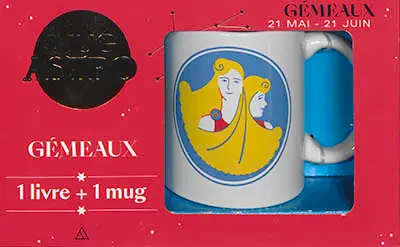 Gémeaux : 21 mai-21 juin : 1 livre + 1 mug
