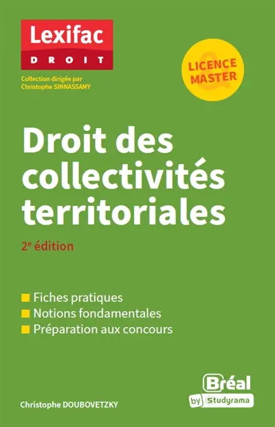 Droit des collectivités territoriales : licence & master