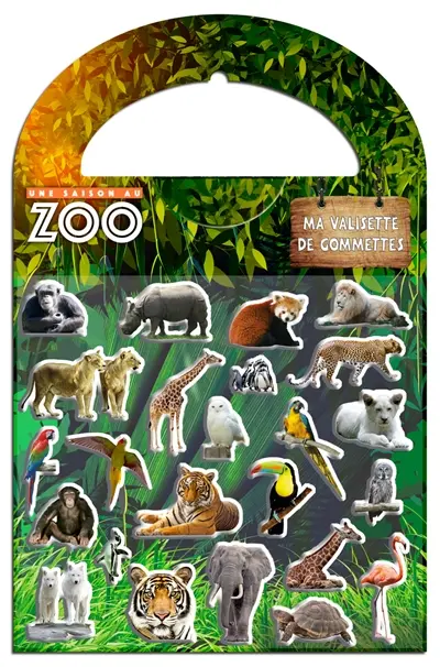 Une saison au zoo : ma valisette de gommettes