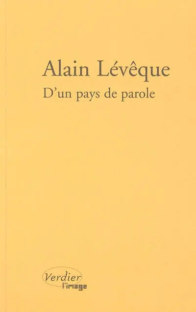 D'un pays de parole