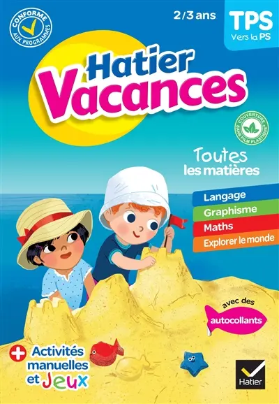 Hatier vacances, TPS vers la PS, 2-3 ans
