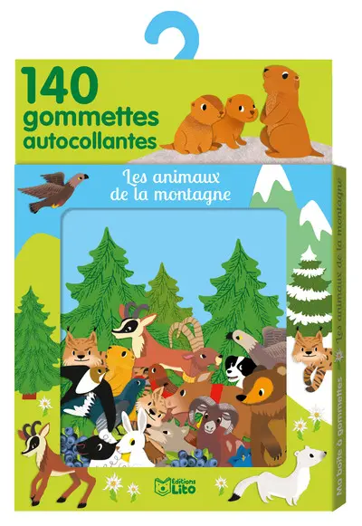 Les animaux de la montagne : 140 gommettes autocollantes