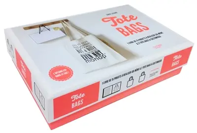 Tote bags : 1 livre de 15 projets à réaliser soi-même & 2 tote bags à customiser