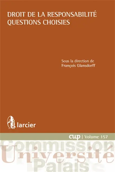 Droit de la responsabilité : questions choisies