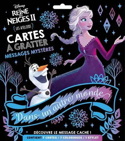 La reine des neiges II : cartes à gratter : messages mystères
