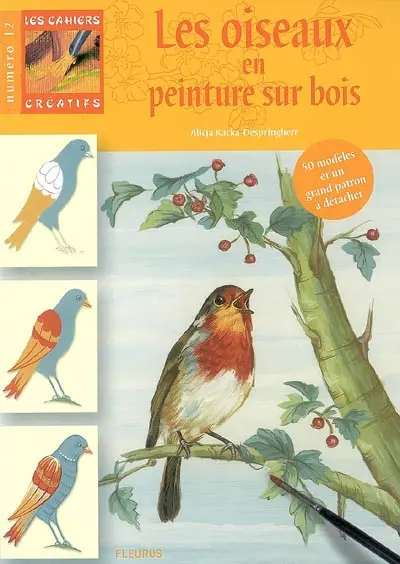 Les oiseaux en peinture sur bois