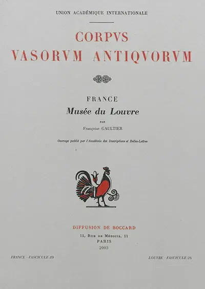Corpus vasorum antiquorum France. Vol. 39. Musée du Louvre (fascicule 26)