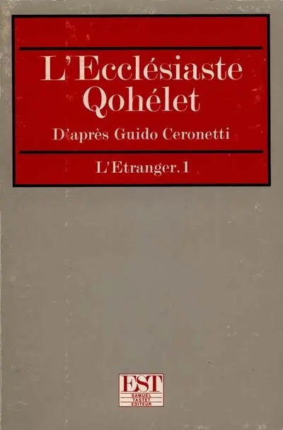 L'Ecclésiaste, Qohélet