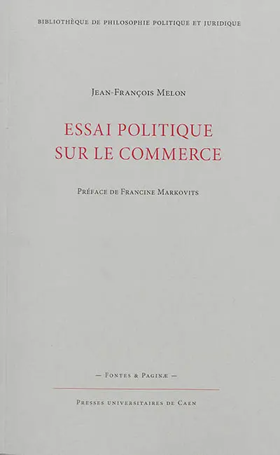 Essai politique sur le commerce