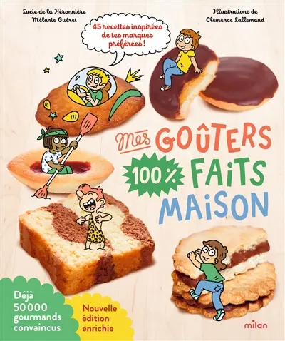 Mes goûters 100 % faits maison : 45 recettes inspirées de tes marques préférées ! : avec des recettes inédites