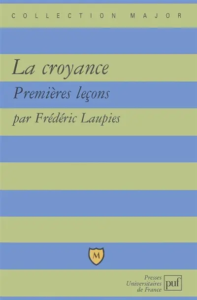 La croyance : premières leçons
