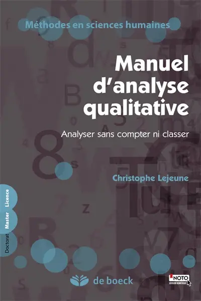 Manuel d'analyse qualitative : analyser sans compter ni classer