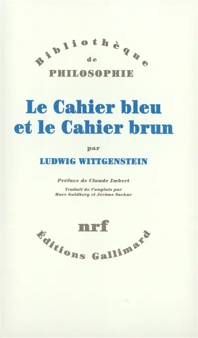 Le cahier bleu et le cahier brun