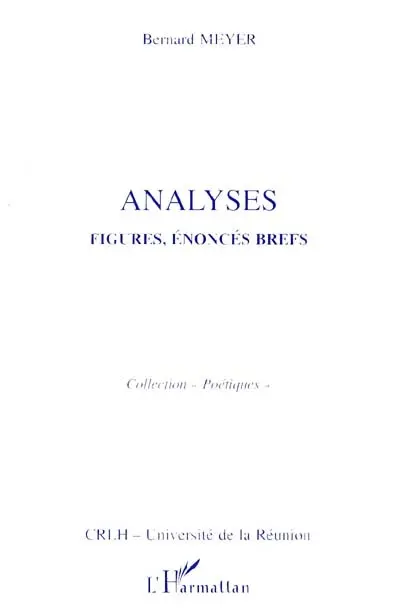 Analyses : figures, énoncés, brefs