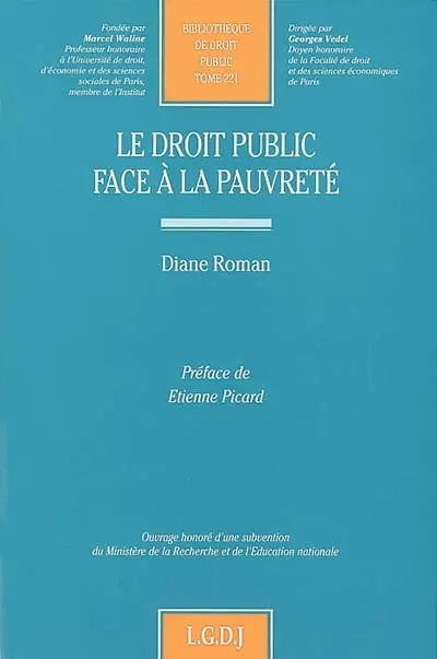 Le droit public face à la pauvreté