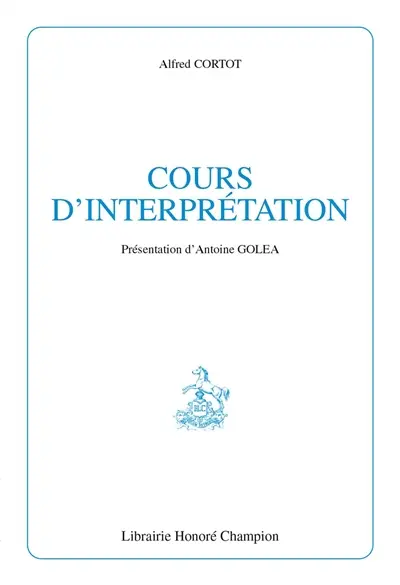 Cours d'interprétation