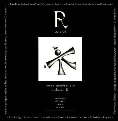 R de réel, n° 11. K