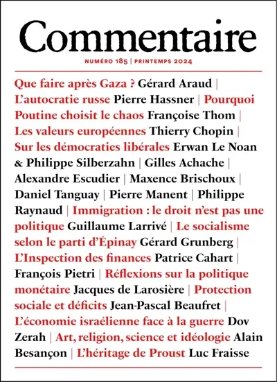 Commentaire, n° 185