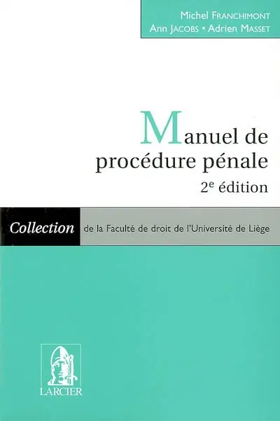 Manuel de procédure pénale