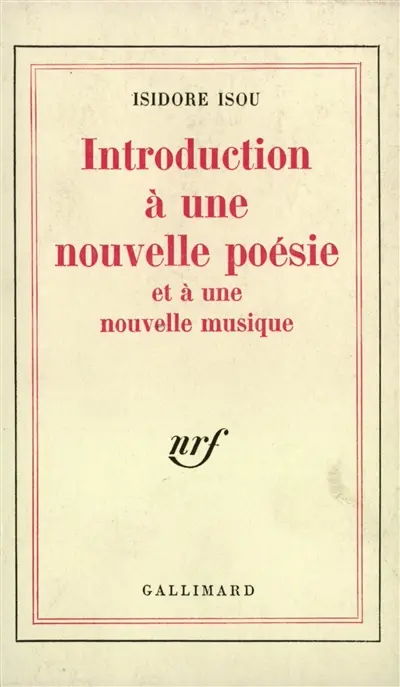 Introduction à une nouvelle poésie
