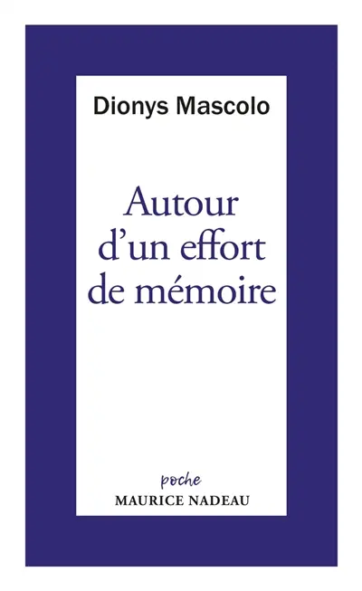 Autour d'un effort de mémoire : sur une lettre de Robert Antelme. Un grand livre à relire, L'espèce humaine