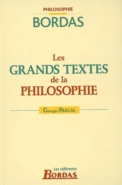 Les grands textes de la philosophie