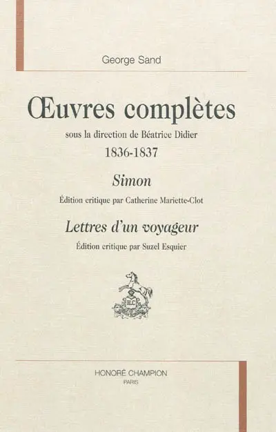 Oeuvres complètes. 1836-1837