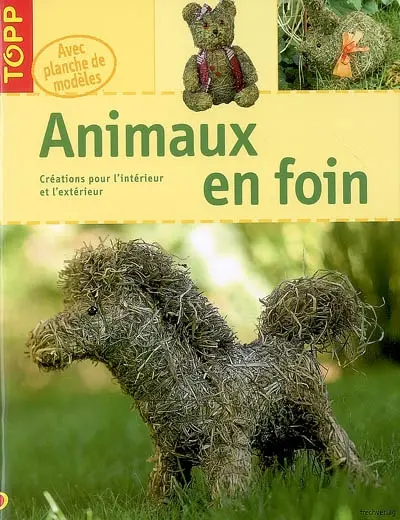 Animaux en foin : créations pour l'intérieur et l'extérieur