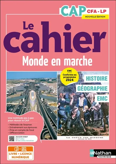 Histoire géographie EMC, CAP, CFA-LP : EMC conforme au programme 2024