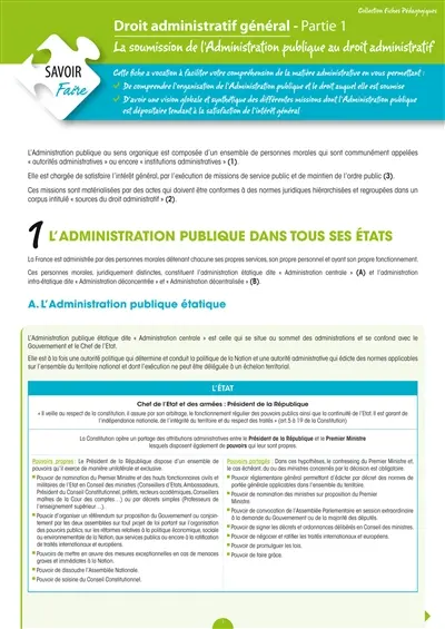 Droit administratif général. Vol. 1. La soumission de l'Administration publique au droit administratif
