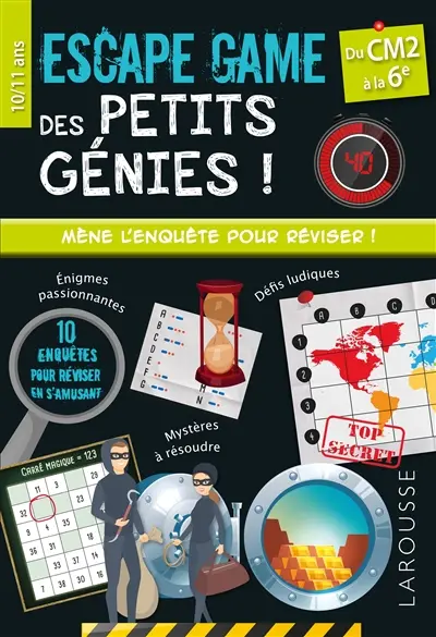Escape game des petits génies !, du CM2 à la 6e, 10-11 ans
