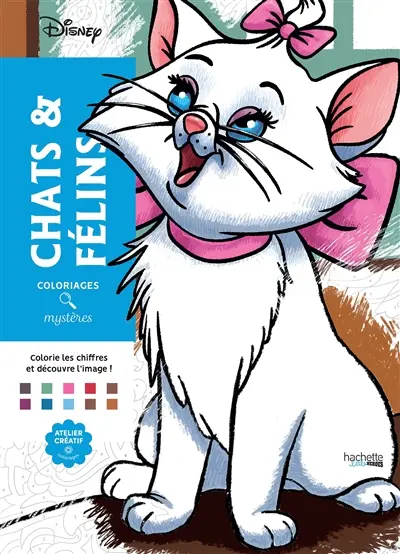 Chats & félins : coloriages mystères