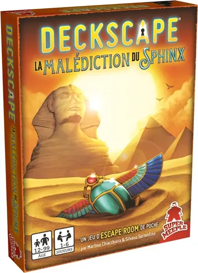 Deckscape. La malédiction du sphynx : un jeu d'escape room de poche