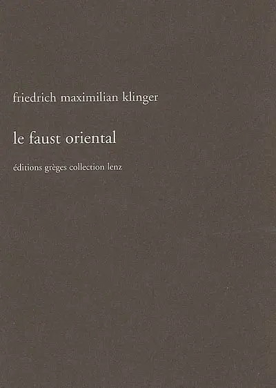 Le Faust oriental