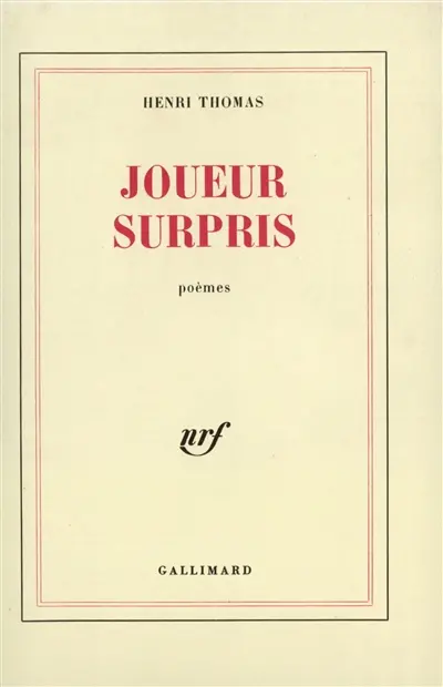 Joueur surpris